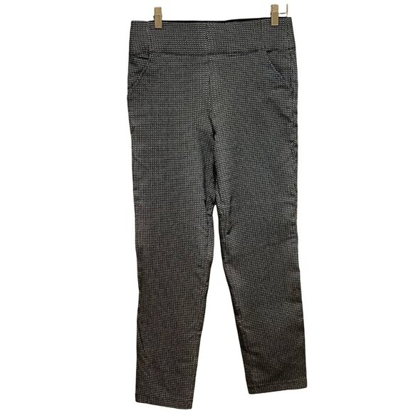 Max Studio Black & White Classic Career Work  Women's Trousers Pants Size Medium - Picture 1 of 4